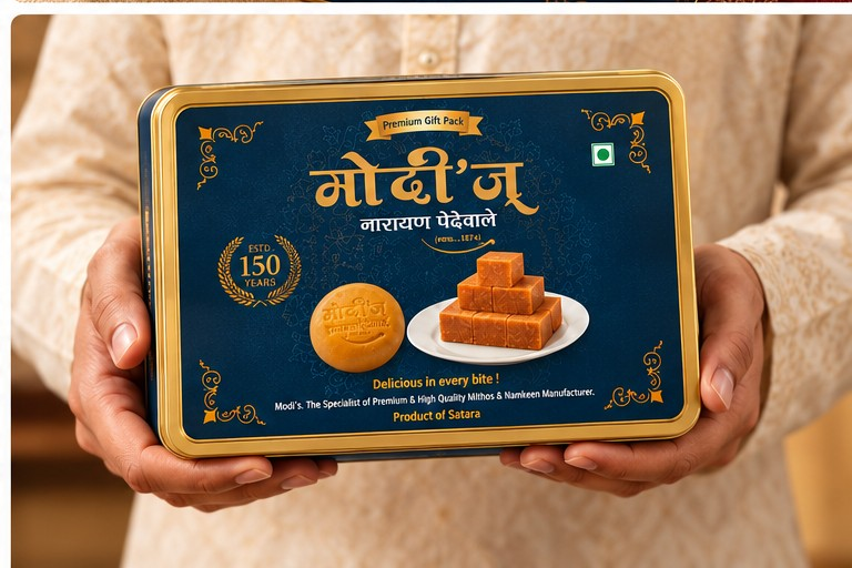 Modi's Discovery Box hand-held size reference