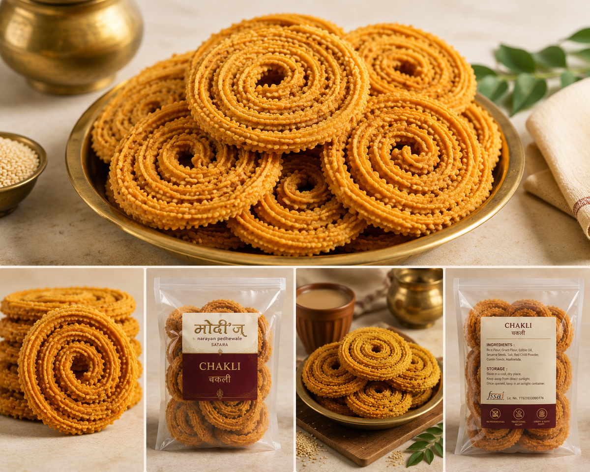 Traditional Maharashtrian Chakli from Modi's Narayan Pedhewale Satara